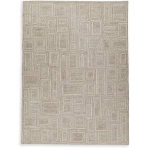 Signature Design by Ashley Brickburgh Contemporary Indoor Geometric Handmade 10 x 14 Rug, Light Gray & Light Brown(10’2″ x 13’11” (Rectangular))