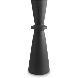 Signature Design by Ashley Collisten Modern Indoor 30″ Textured Polyresin Freestanding Vase, Black(30″)