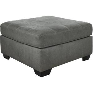 Signature Design by Ashley Maitelynn Casual Upholstered Ottoman, White(Slate)