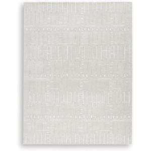 Signature Design by Ashley Qaabiz Bohemian 8′ x 10′ Indoor Medium Pile Geometric Area Rug, Light Brown & Black(Tan/Ivory)