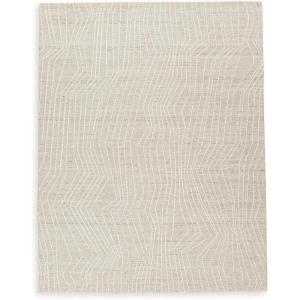 Signature Design by Ashley Varahill Casual Indoor Abstract Handmade 8 x 10 Large Rug, Beige & Light Gray(7’8″ x 10’1″ (Rectangular))