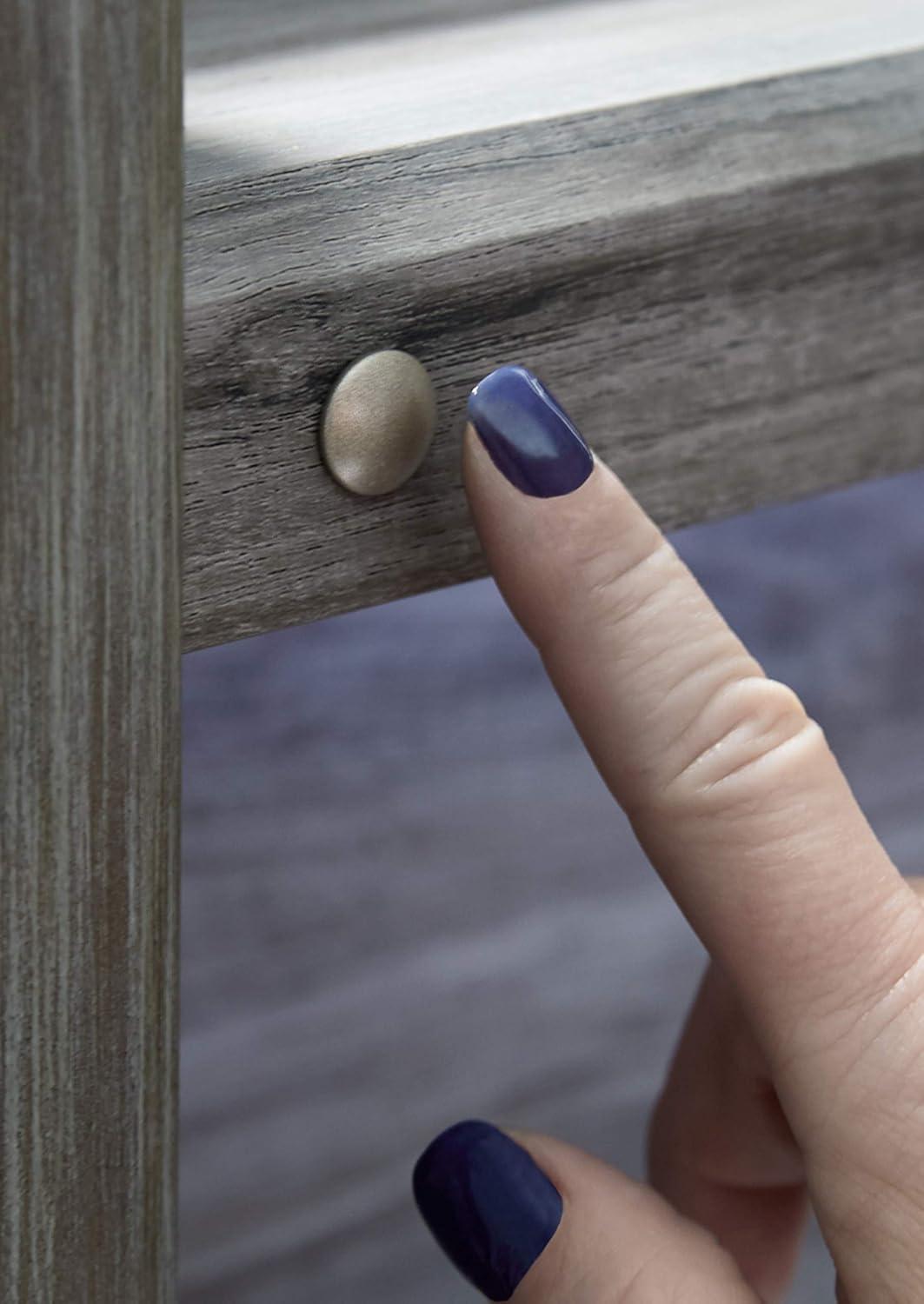 imageSignature Design by Ashley Baystorm Casual Full Panel Bed with LED Lights Foundation or Box Spring Needed Gray