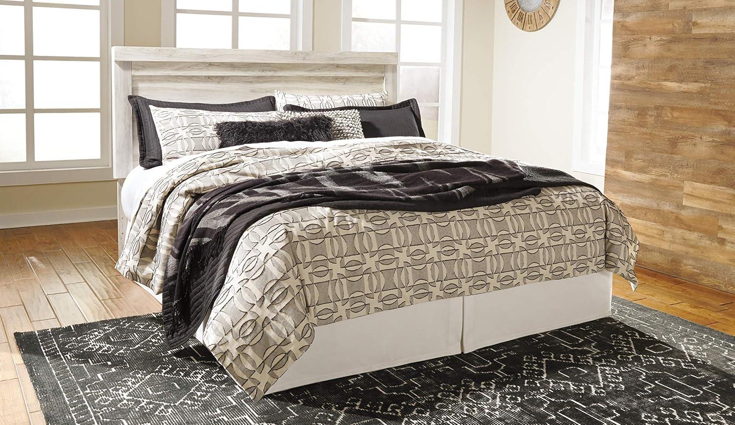 imageSignature Design by Ashley Bellaby Farmhouse Panel Headboard ONLY King WhitewashKing