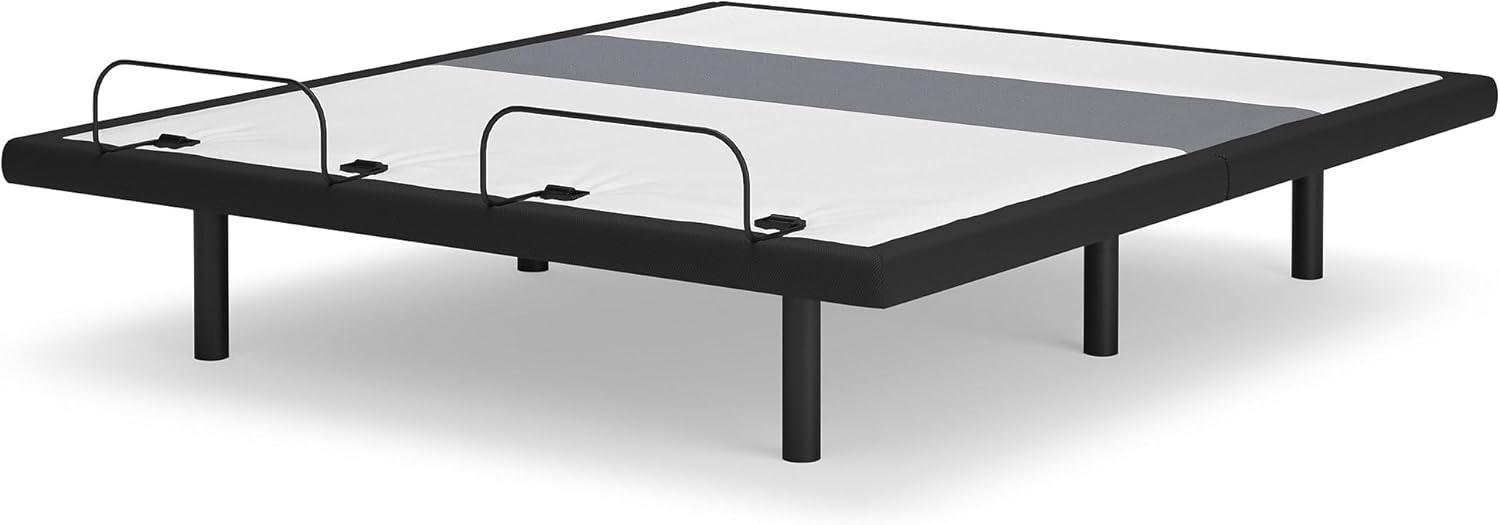 imageSignature Design by Ashley Best Base King with Lumbar and Audio Power Adjustable Head Foot and Lumbar Base with Massage Function Wireless Speaker System App Compatible Wireless Remote Black