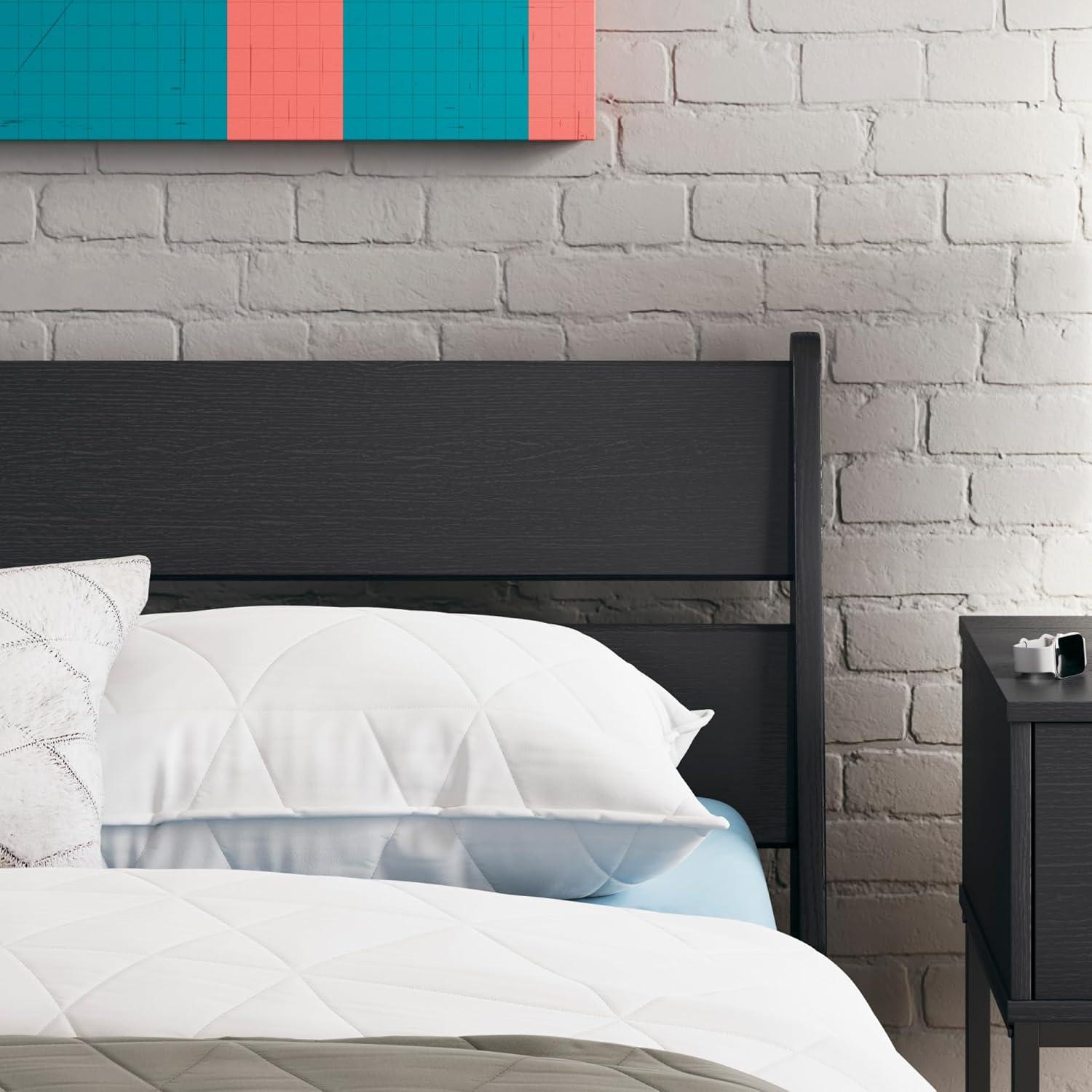 imageSignature Design by Ashley Deanlow Rustic Panel Headboard Full Light BrownBlack