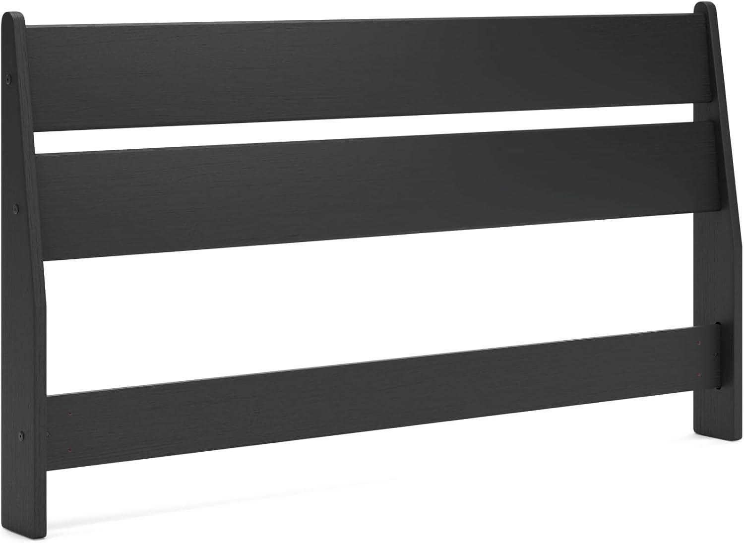 imageSignature Design by Ashley Deanlow Rustic Panel Headboard Full Light BrownBlack