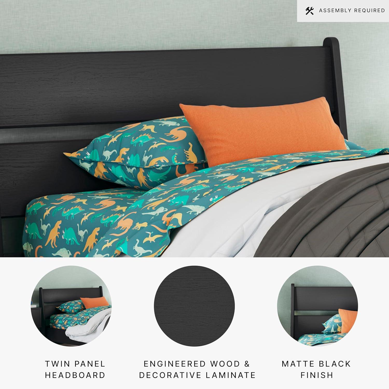 imageSignature Design by Ashley Deanlow Rustic Panel Headboard Full Light BrownBlack