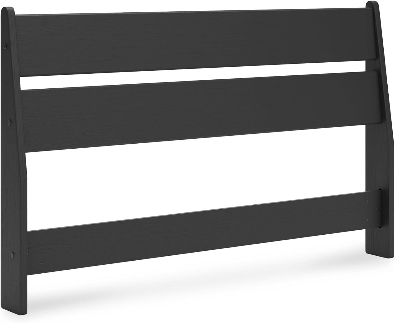 imageSignature Design by Ashley Deanlow Rustic Panel Headboard Full Light BrownBlack