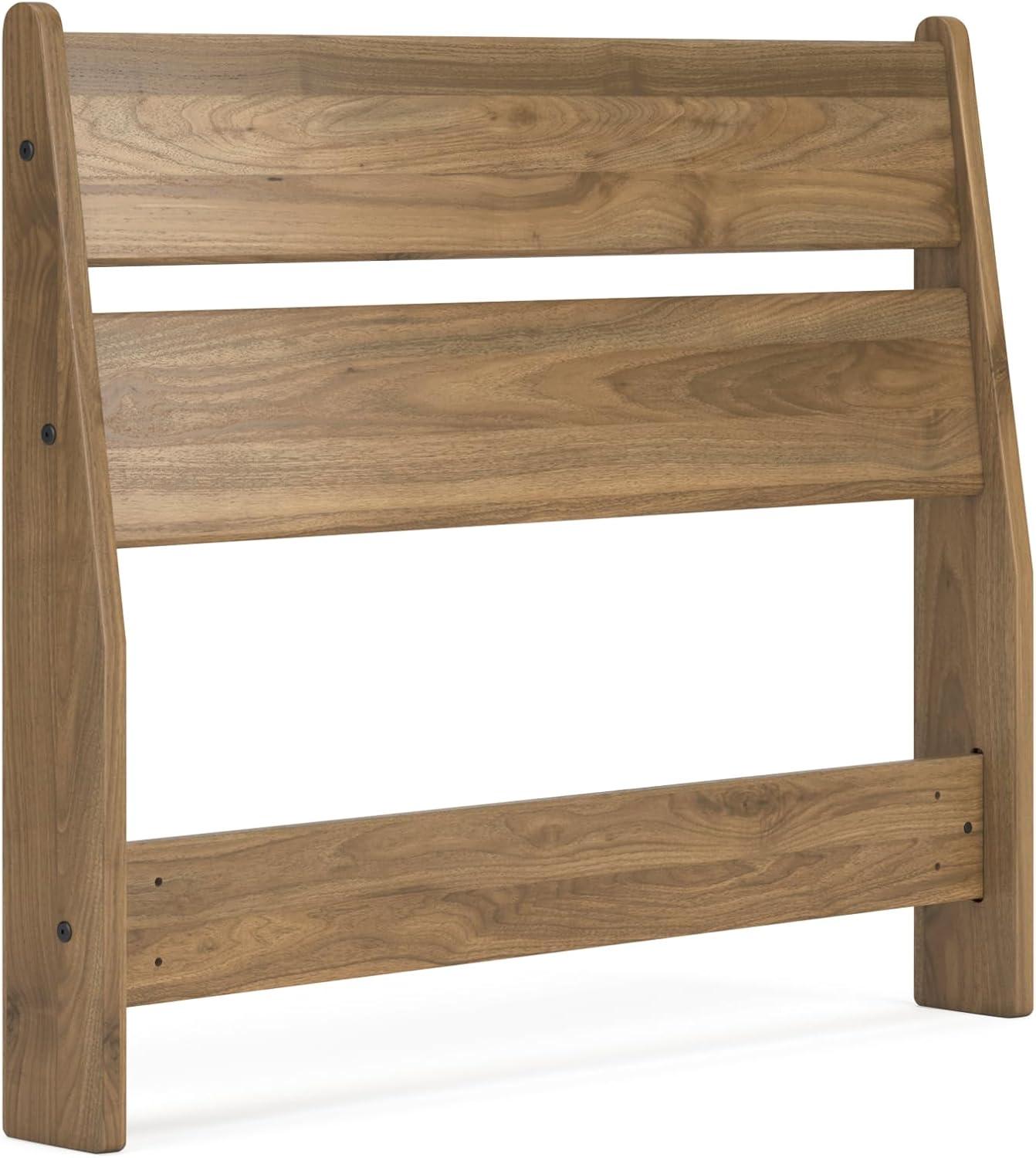 imageSignature Design by Ashley Deanlow Rustic Panel Headboard Full Light BrownHoney Brown