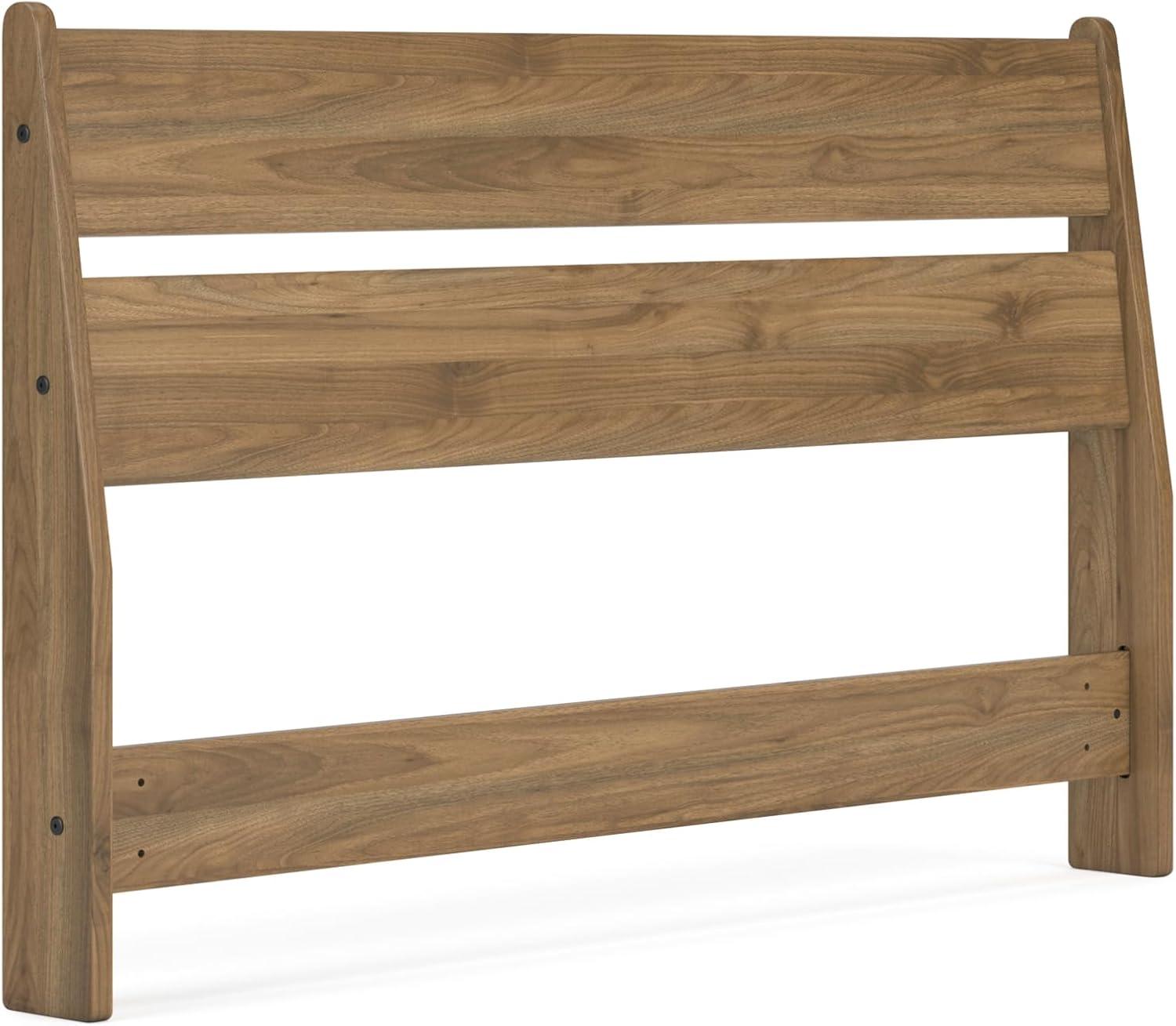 imageSignature Design by Ashley Deanlow Rustic Panel Headboard Full Light BrownHoney Brown