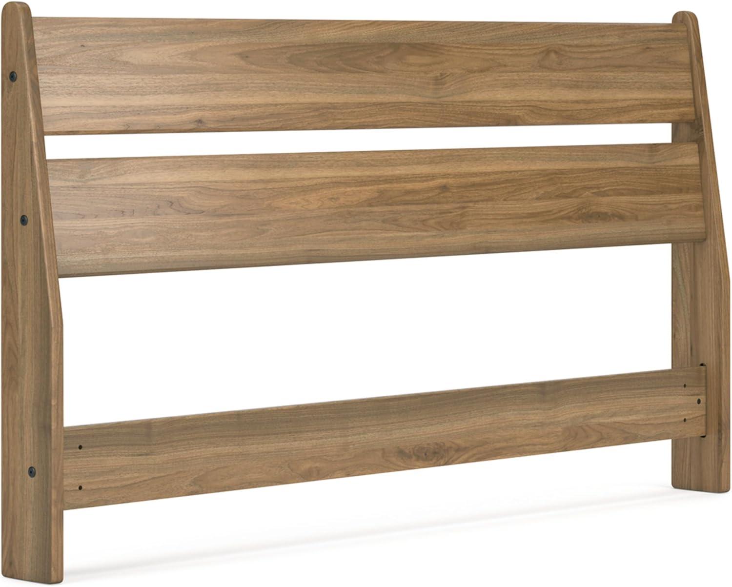 imageSignature Design by Ashley Deanlow Rustic Panel Headboard Full Light BrownHoney Brown