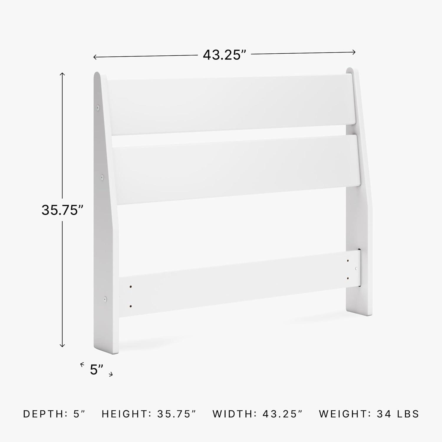 imageSignature Design by Ashley Deanlow Rustic Panel Headboard Full Light BrownWhite