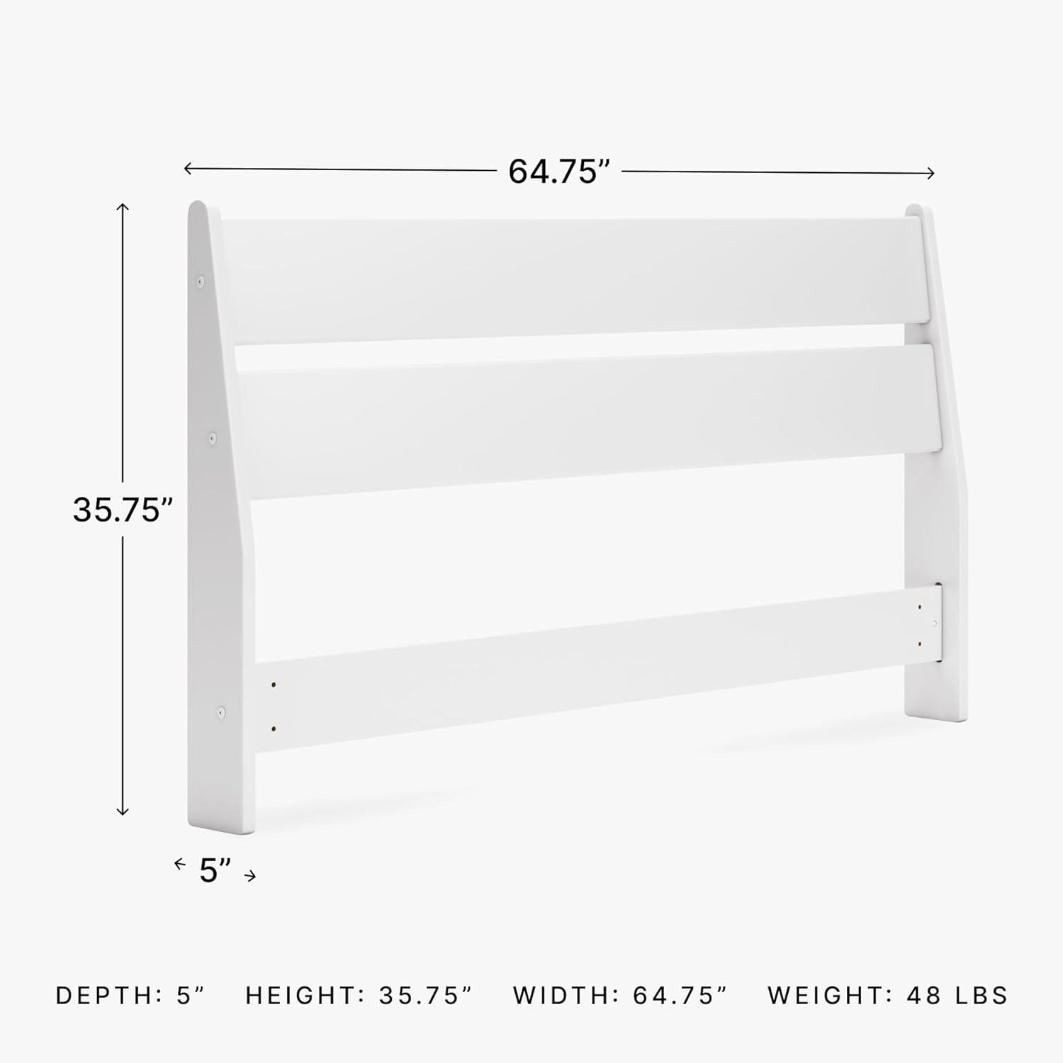 imageSignature Design by Ashley Deanlow Rustic Panel Headboard Full Light BrownWhite