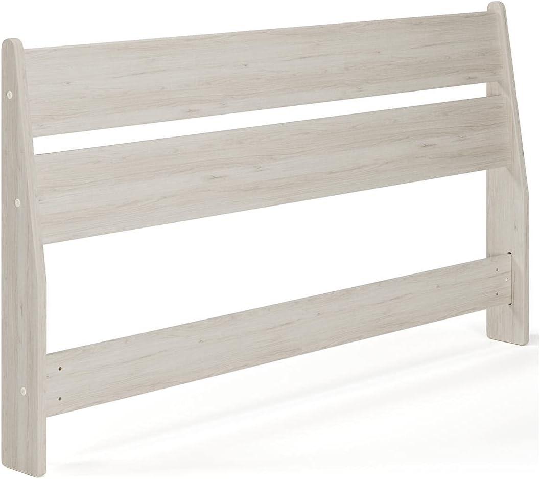 imageSignature Design by Ashley Deanlow Rustic Panel Headboard Full Light BrownWhitewash