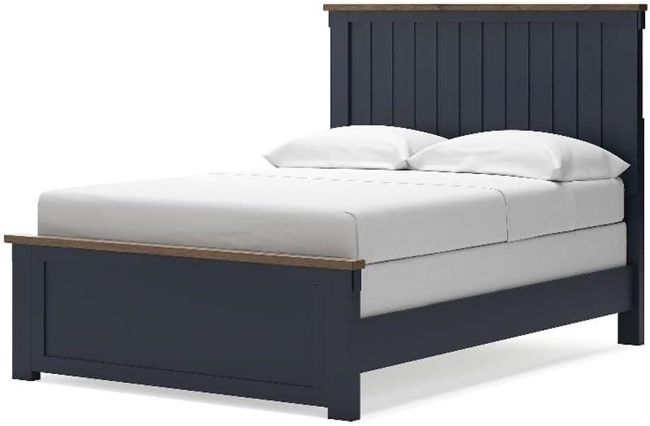 imageSignature Design by Ashley Landocken Classic Panel Headboard Full BlueFull