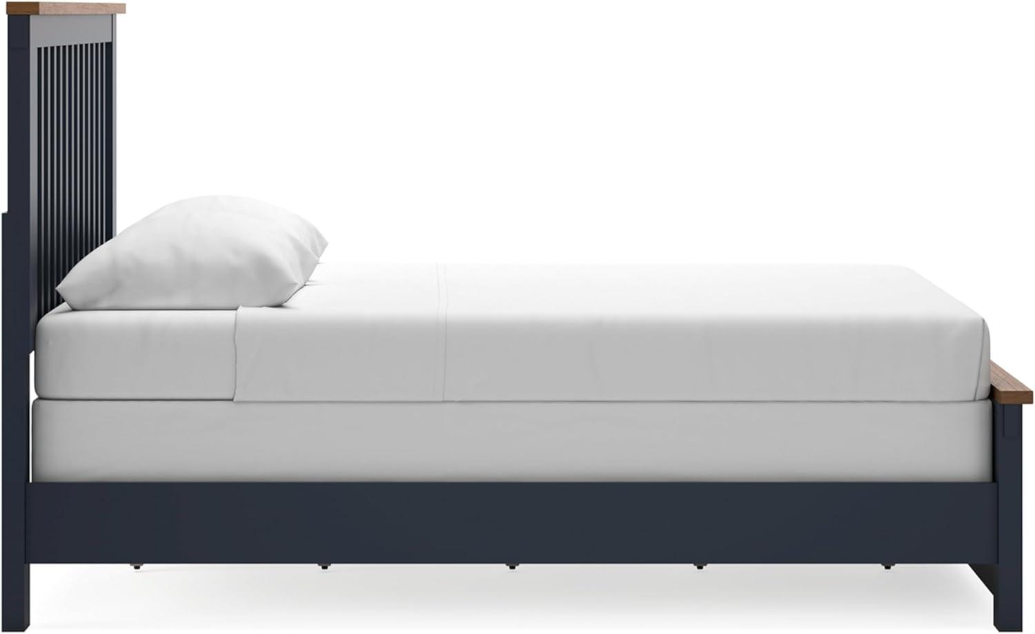 imageSignature Design by Ashley Landocken Classic Panel Headboard Full BlueQueen