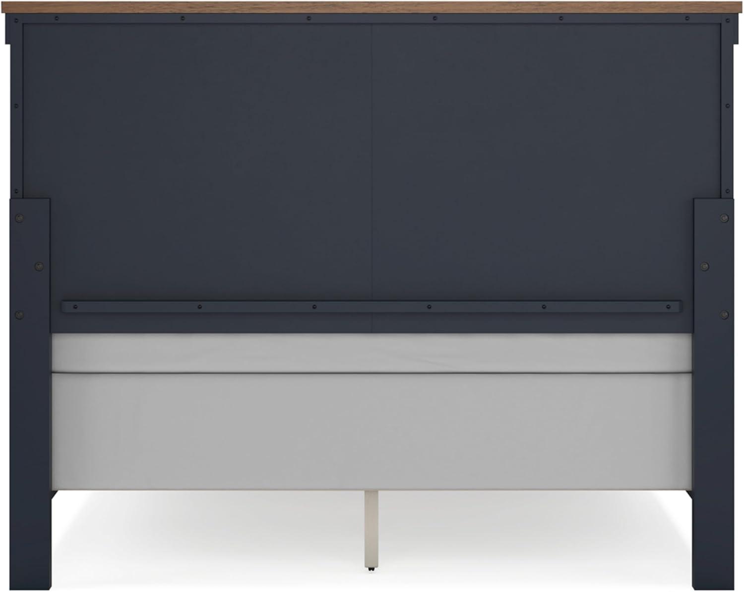 imageSignature Design by Ashley Landocken Classic Panel Headboard Full BlueQueen