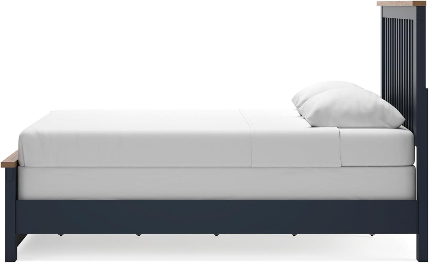 imageSignature Design by Ashley Landocken Classic Panel Headboard Full BlueQueen