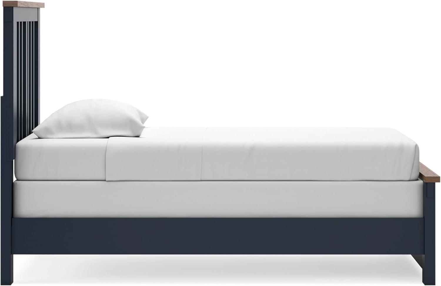 imageSignature Design by Ashley Landocken Classic Panel Headboard Full BlueTwin