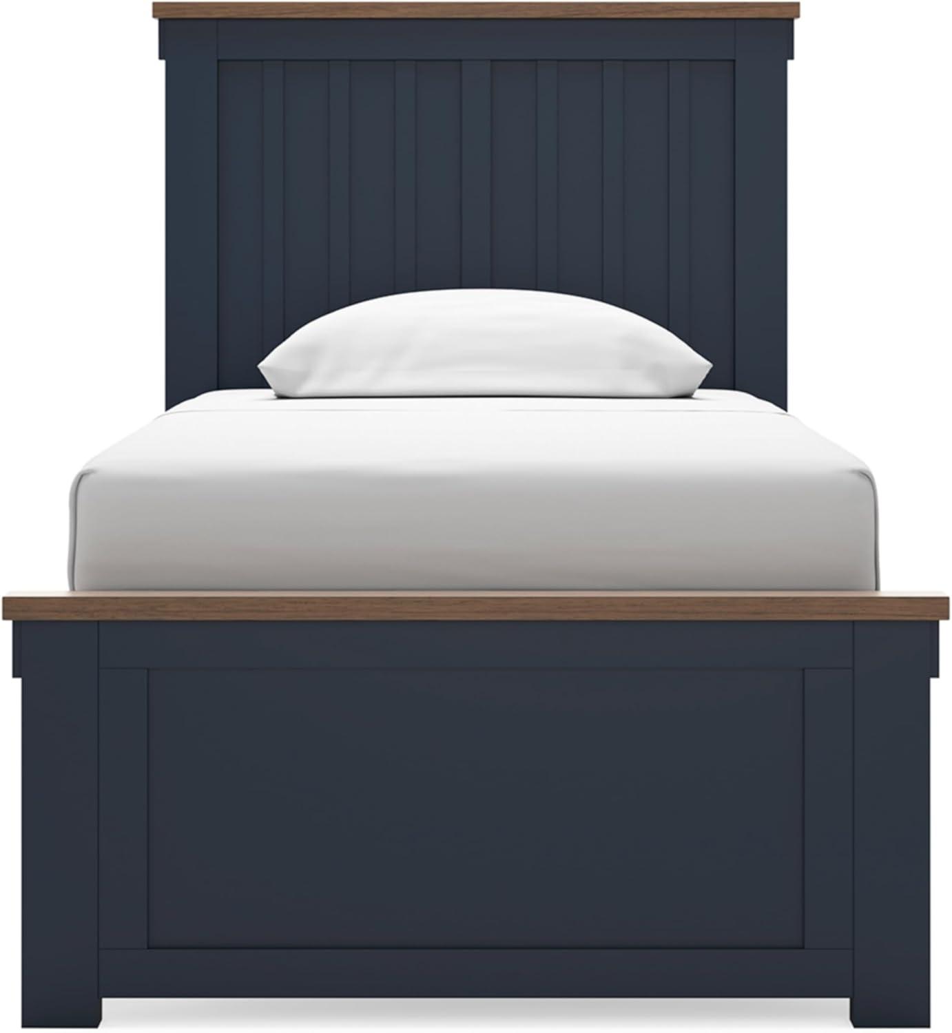 imageSignature Design by Ashley Landocken Classic Panel Headboard Full BlueTwin