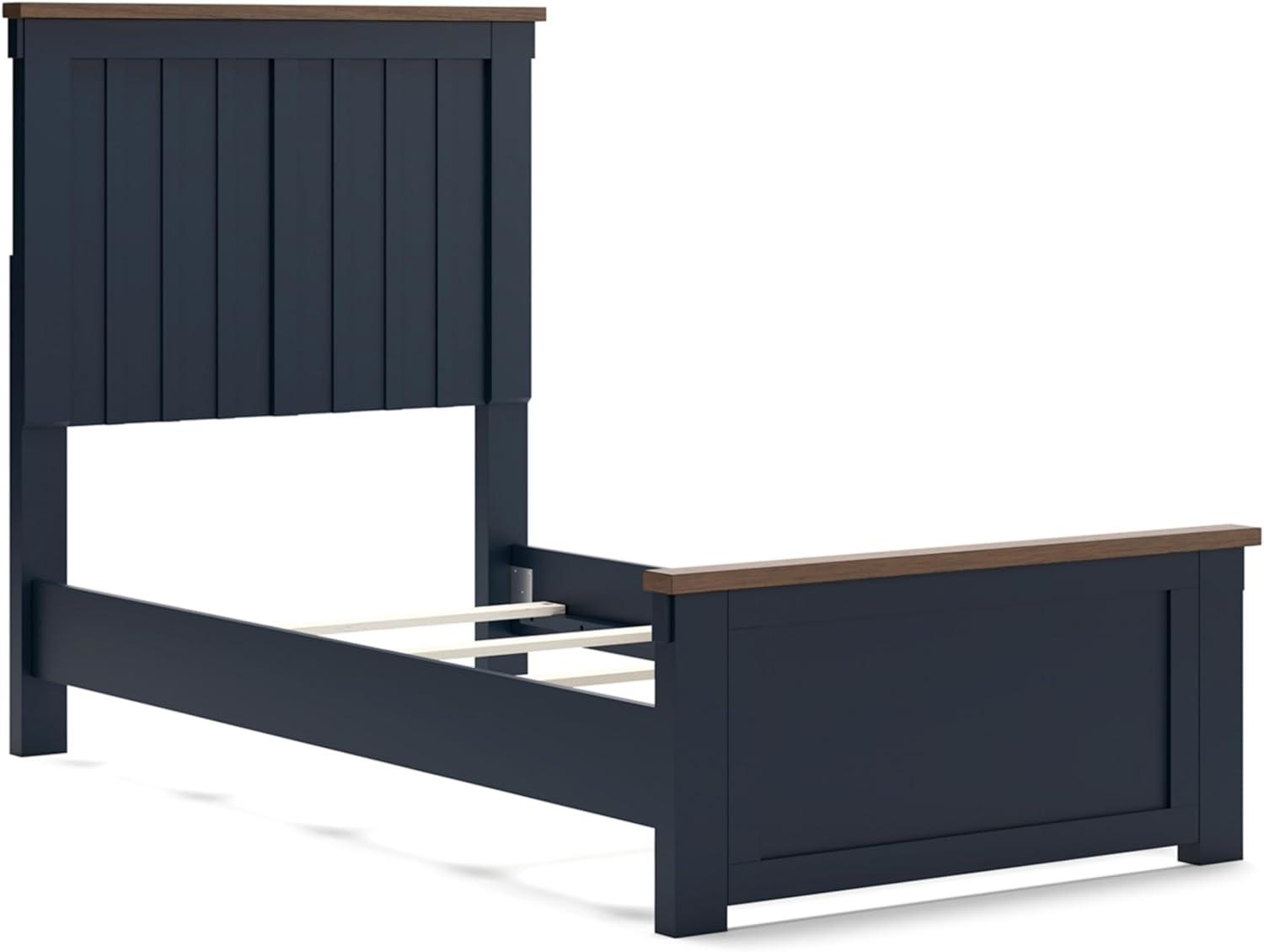 imageSignature Design by Ashley Landocken Classic Panel Headboard Full BlueTwin