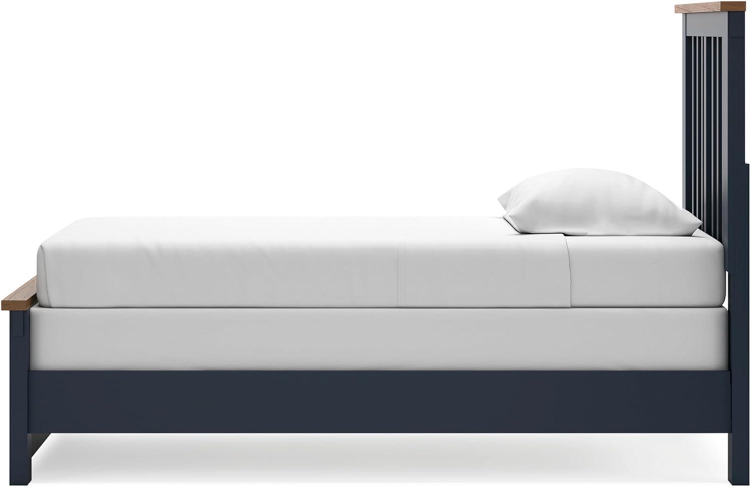 imageSignature Design by Ashley Landocken Classic Panel Headboard Full BlueTwin