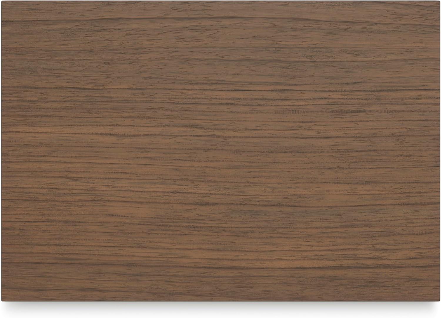 imageSignature Design by Ashley Landocken Vintage 2 Drawer Nightstand for Bedrooom Blue ampamp Light Brown