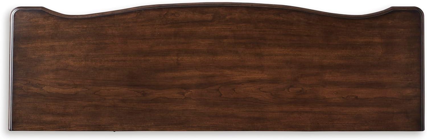 imageSignature Design by Ashley Lavinton Traditional 7 Drawer Dresser with Safety Stop and FeltLined Top Drawer for Bedroom Dark Brown