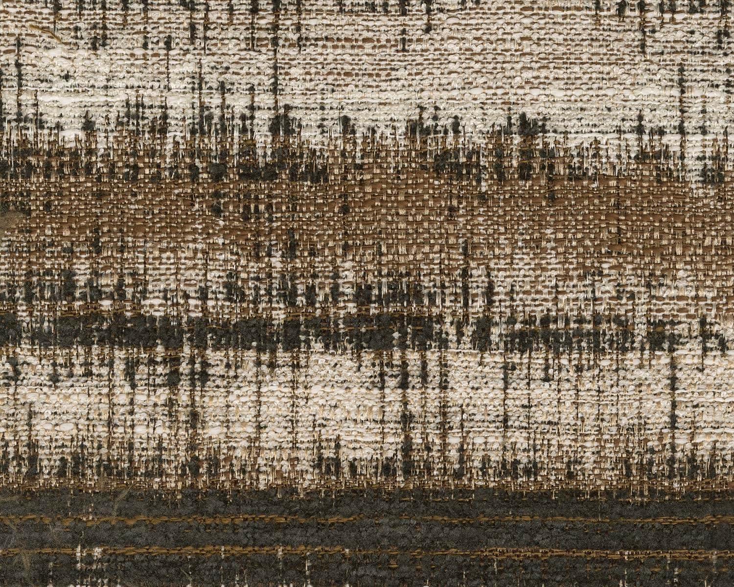 imageSignature Design by Ashley Maggie Contemporary Upholstered Sofa with Accent Pillows OffWhiteDark Brown Light Brown