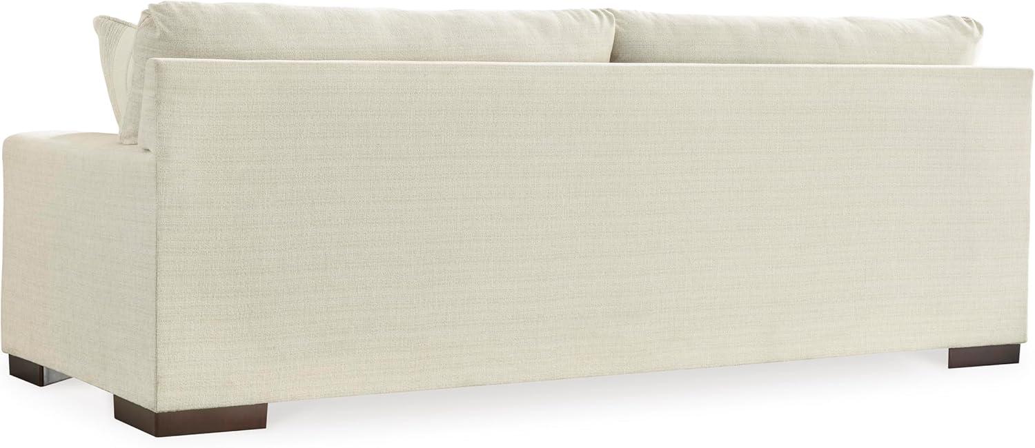 imageSignature Design by Ashley Maggie Contemporary Upholstered Sofa with Accent Pillows OffWhiteOffwhite