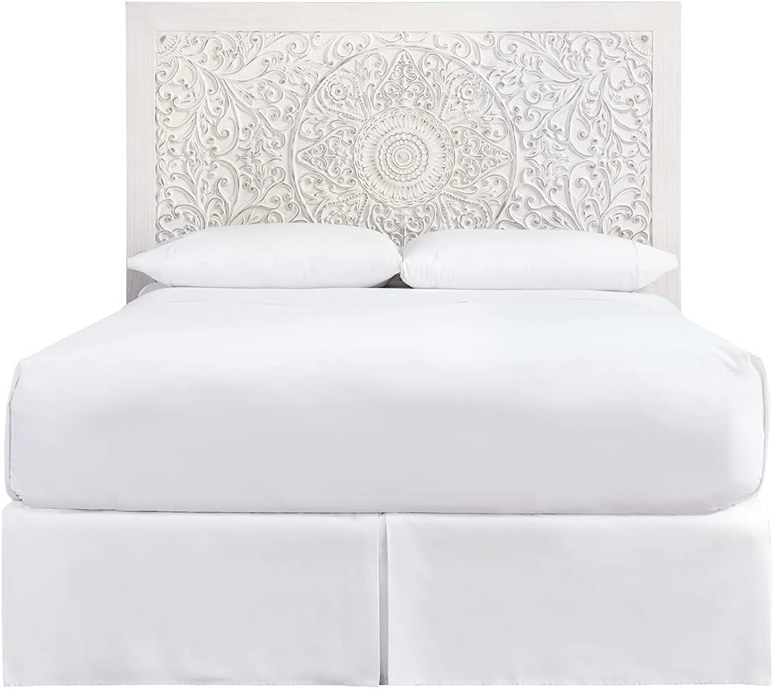 imageSignature Design by Ashley Paxberry Boho Chic Panel Adjustable Headboard ONLY Queen Whitewash