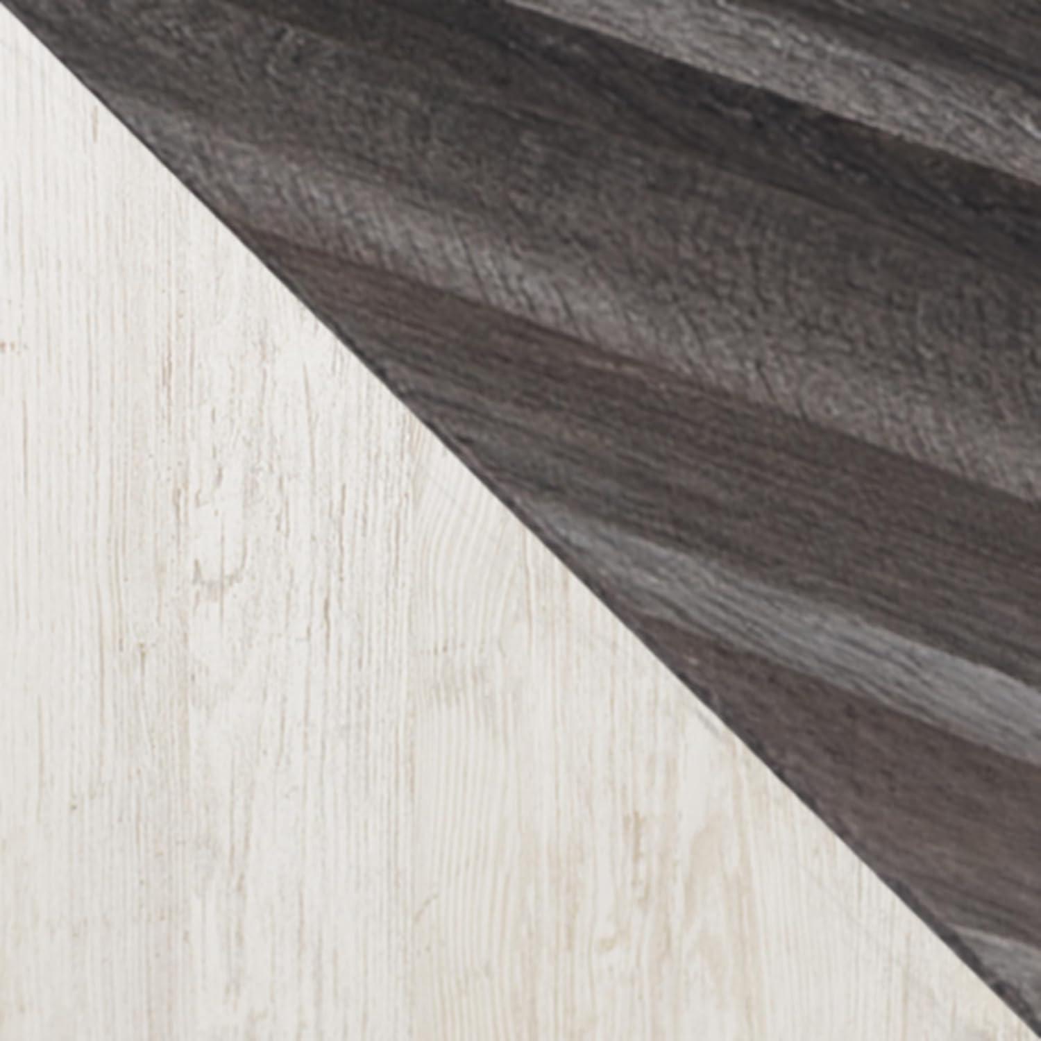 imageSignature Design by Ashley Shawburn Industrial Full Crossbuck Panel Platform Bed with Metal Slats Foundation or Box Spring Not Needed WhitewashWhiteDark Charcoal Gray