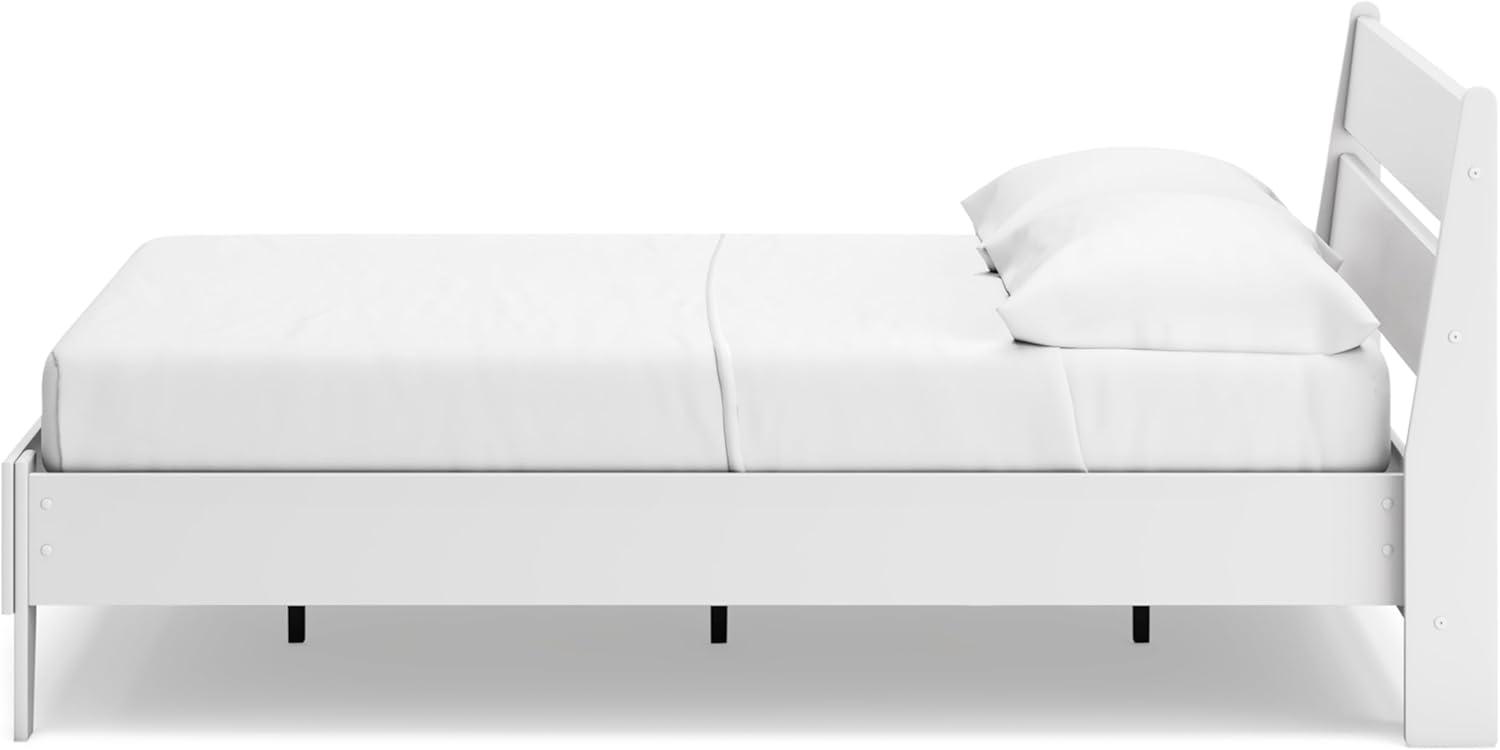 imageSignature Design by Ashley Socalle Casual Twin Platform Bed with Metal Slats No Box Spring Needed BlackWhite