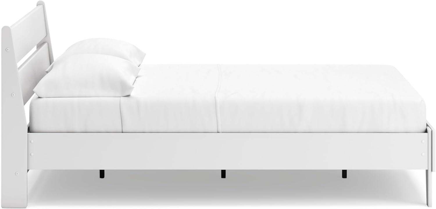 imageSignature Design by Ashley Socalle Casual Twin Platform Bed with Metal Slats No Box Spring Needed BlackWhite