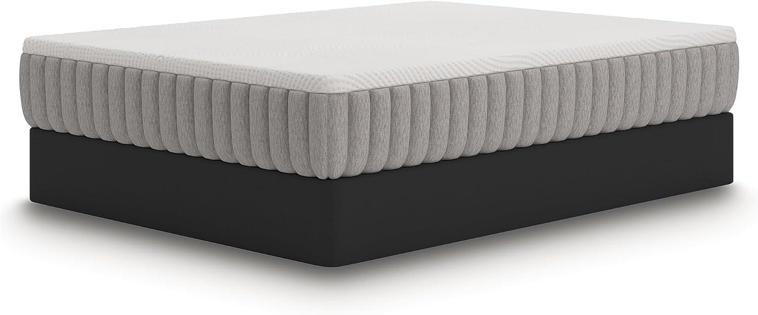 imageSignature Design by Ashley Terra Sleep Hybrid 12 Inch Latex Foam Medium Breathable Mattress with Pressure Relief Queen