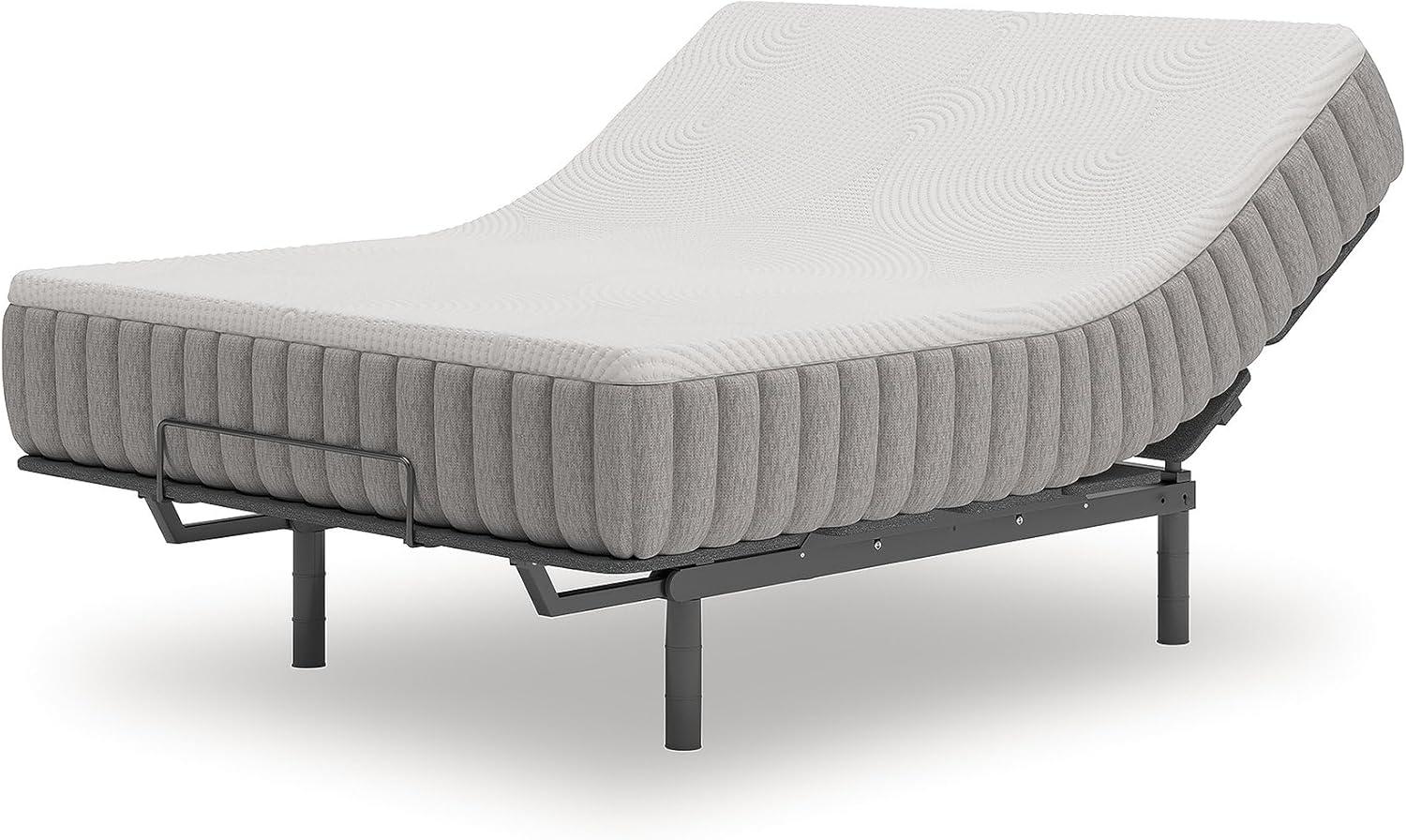 imageSignature Design by Ashley Terra Sleep Hybrid 12 Inch Latex Foam Medium Breathable Mattress with Pressure Relief Queen