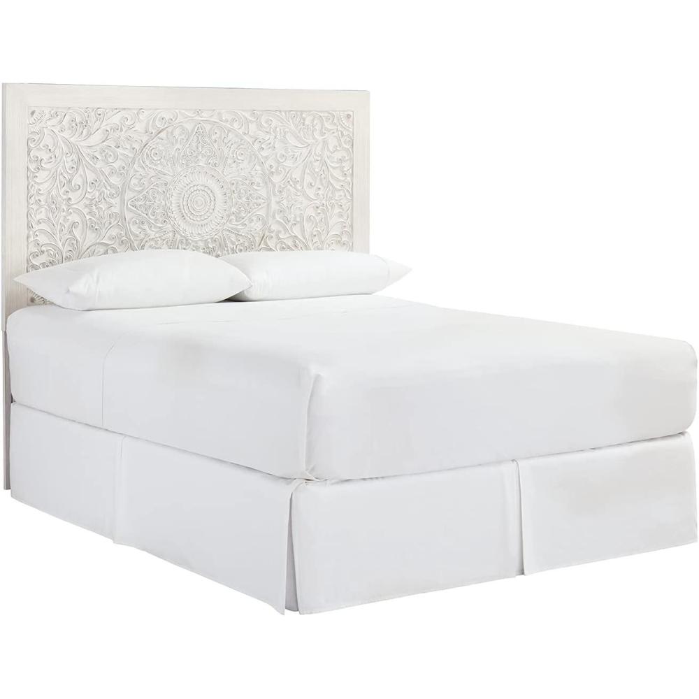 imageSignature Design by Ashley Paxberry Boho Chic Panel Adjustable Headboard ONLY Queen Whitewash