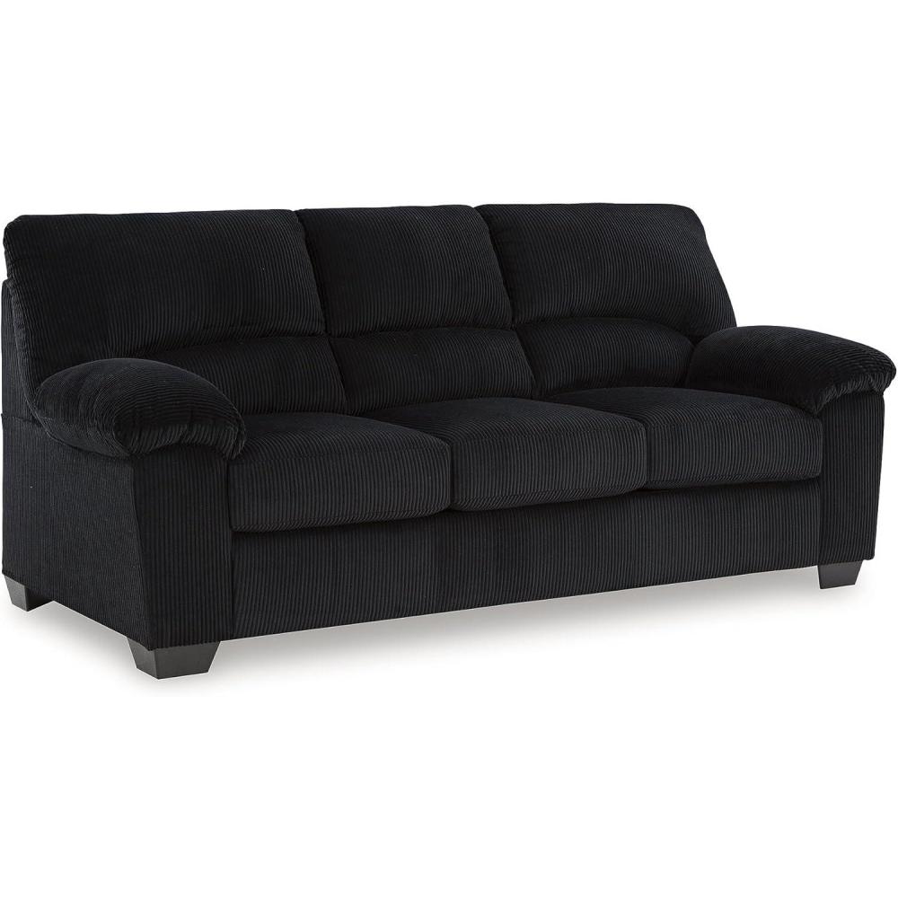 imageSignature Design by Ashley SimpleJoy Modern Sofa for Living Room BlackBlack