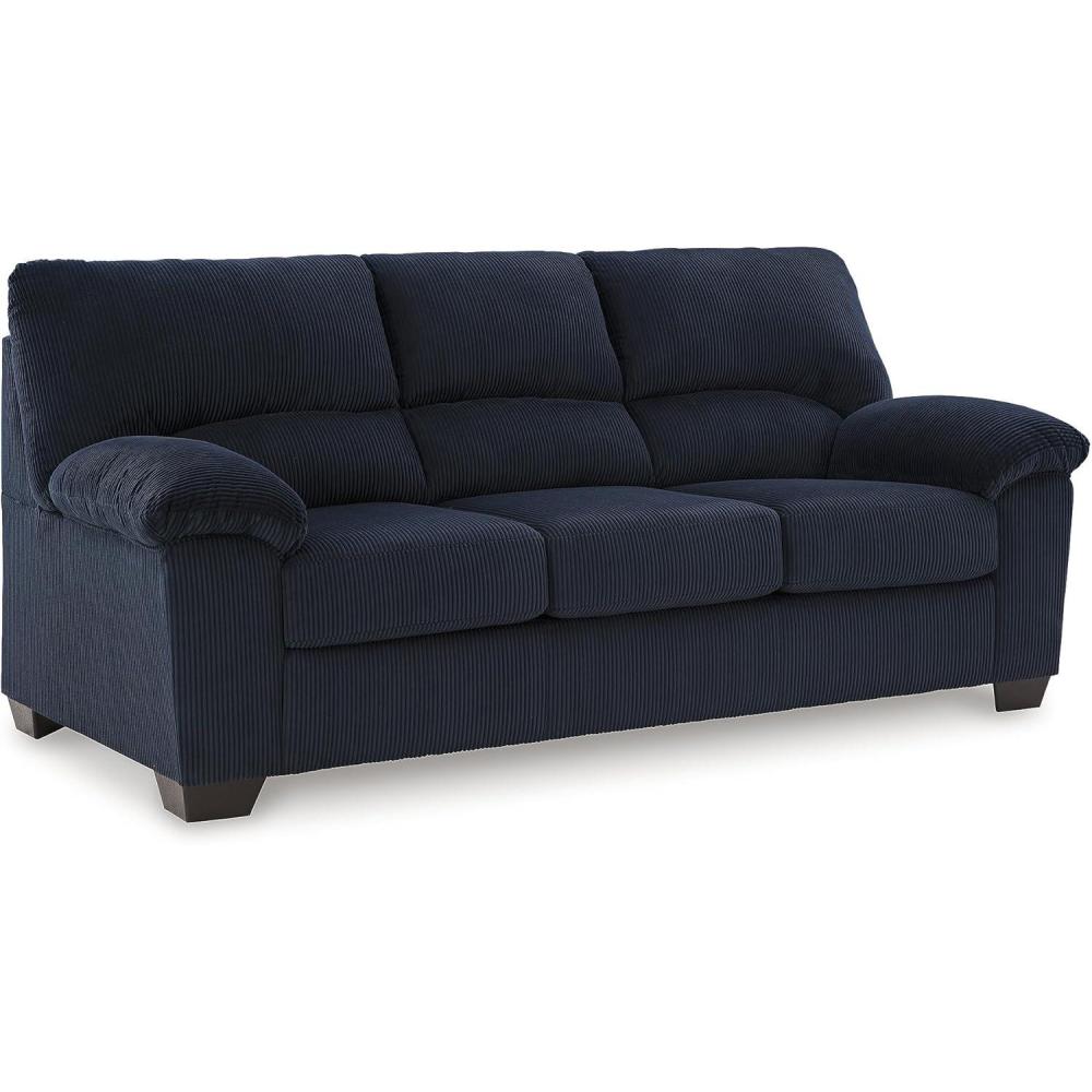 imageSignature Design by Ashley SimpleJoy Modern Sofa for Living Room BlackBlue
