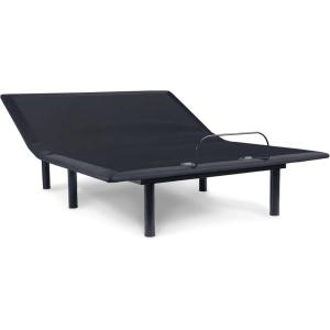 Signature Design by Ashley Head Up Only Foundation Traditional Adjustable Head Base with USB Ports and Remote Control, King, Dark Gray