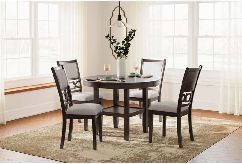 imageAshley Furniture Langwest Brown Dining Table and 4 Chairs Set of 5