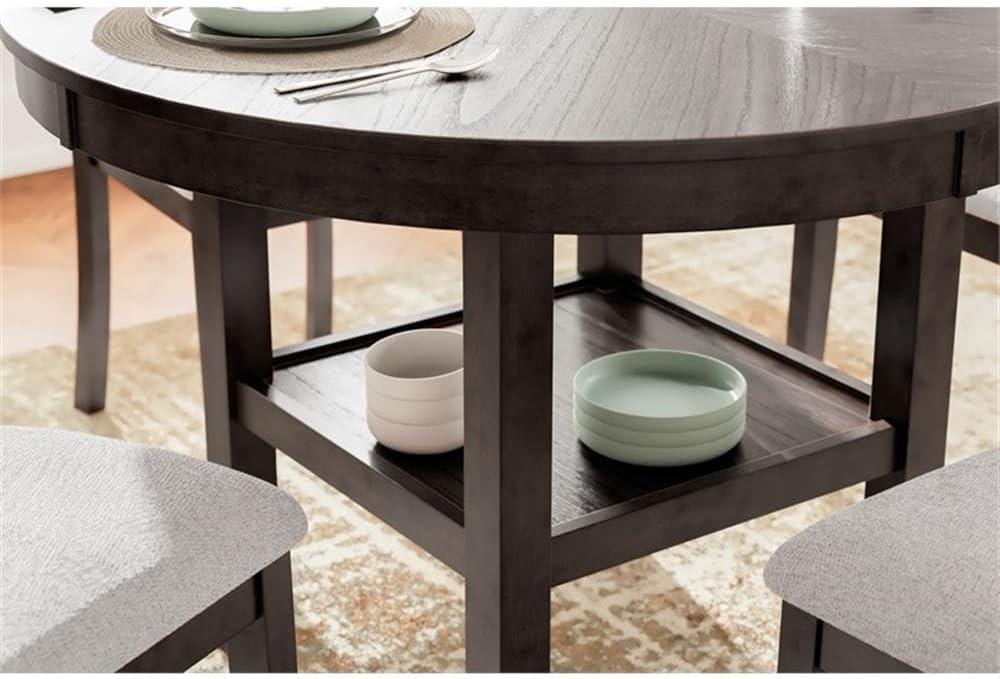 imageAshley Furniture Langwest Brown Dining Table and 4 Chairs Set of 5