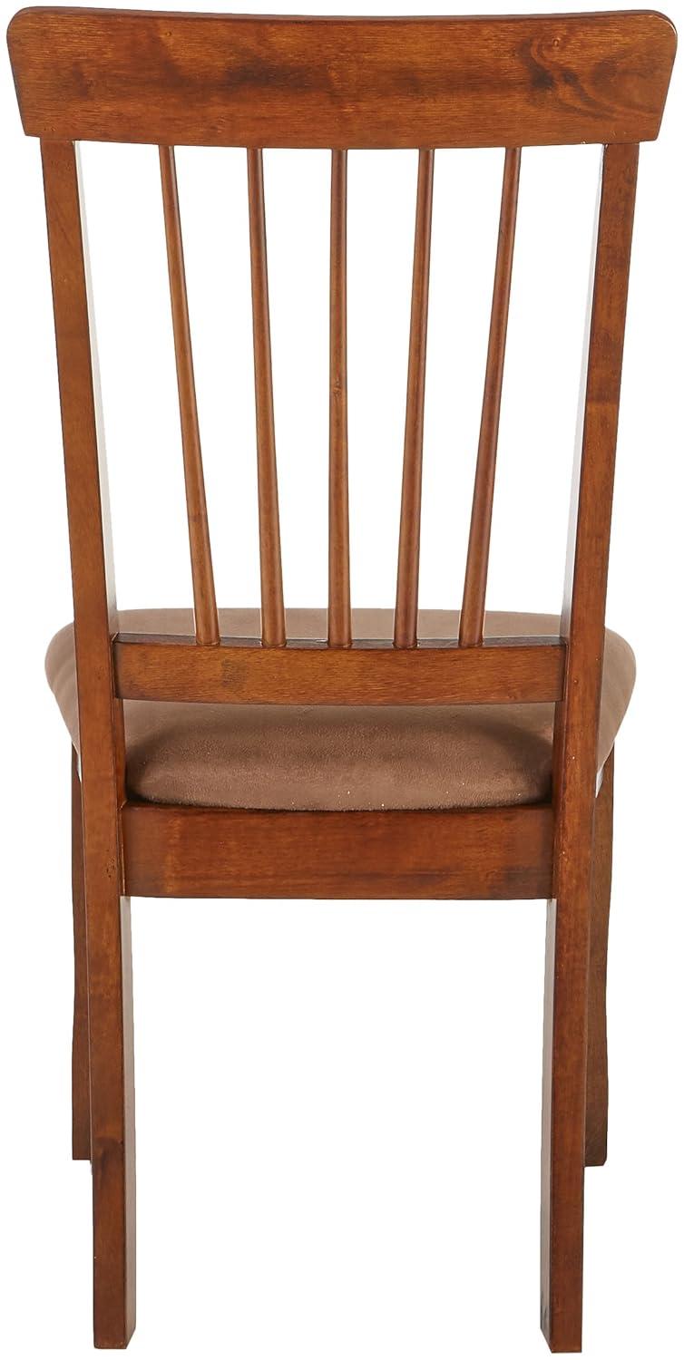 imageSignature Design by Ashley Berringer 18quot Rustic Dining Chair with Cushions 2 Count Brown Berringer Dining Room Round Drop Leaf Table Rustic Brown