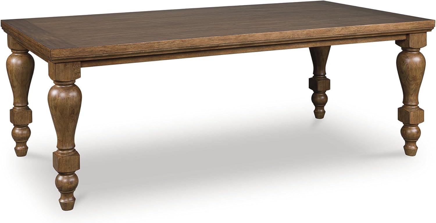 imageSignature Design by Ashley Chadworth Traditional Dining Table with Turned Leg Seats Up to 8 Light Brown