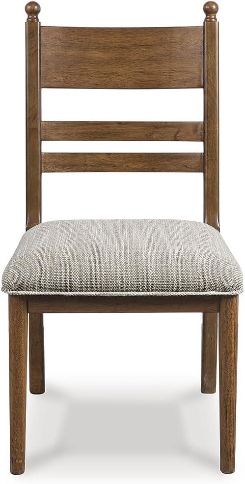 imageSignature Design by Ashley Chadworth Traditional Upholstered Dining Chair with High Back Set of 2 Light Brown
