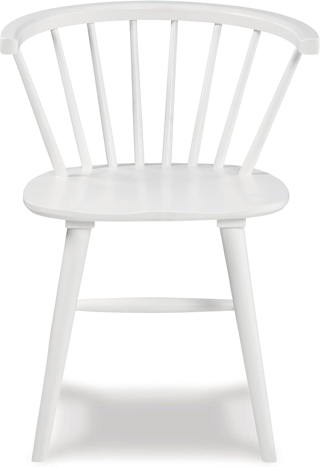 imageSignature Design by Ashley Grannen Modern 18quot Spindle Back Dining Chair 2 Count WhiteWhite