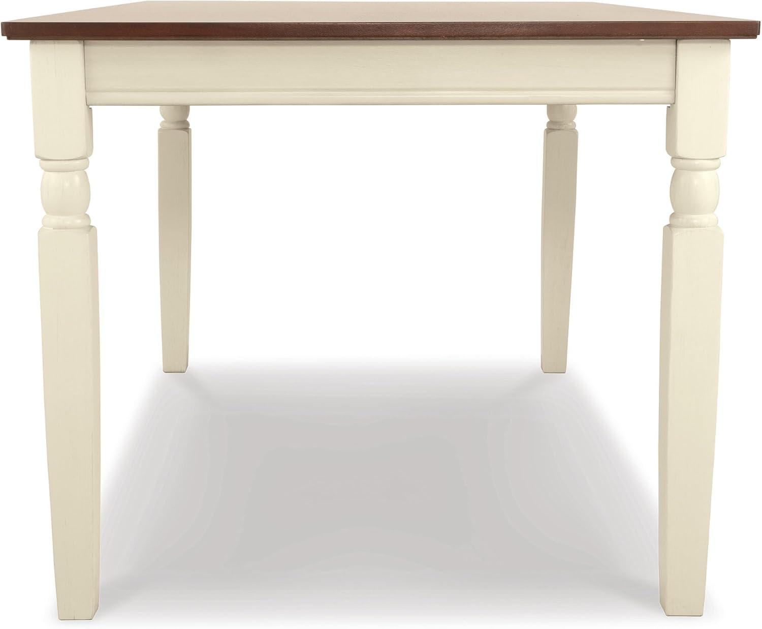 imageSignature Design by Ashley Owingsville Rustic Farmhouse Dining Room Table Black ampamp BrownWhite