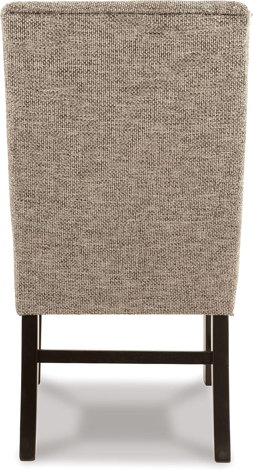 imageSignature Design by Ashley Sommerford Modern Farmhouse Upholstered 2 Piece Dining Chair Set BrownTapered