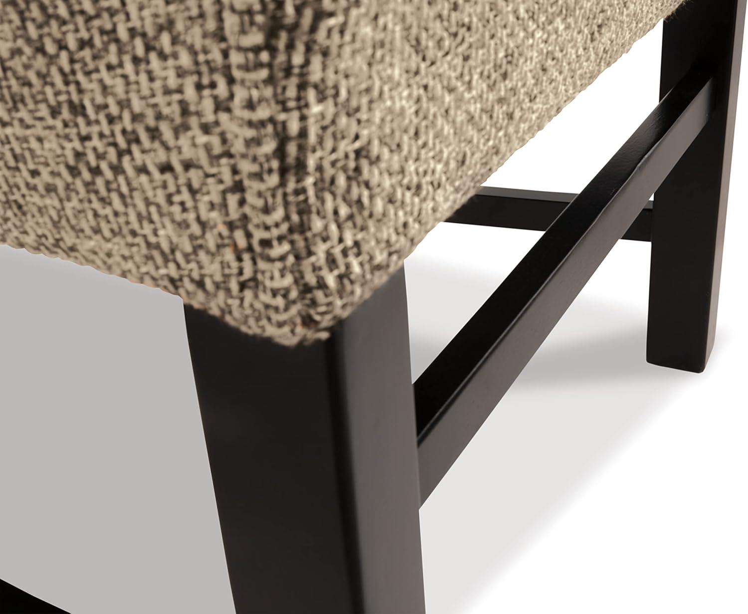 imageSignature Design by Ashley Sommerford Modern Farmhouse Upholstered 2 Piece Dining Chair Set BrownTapered