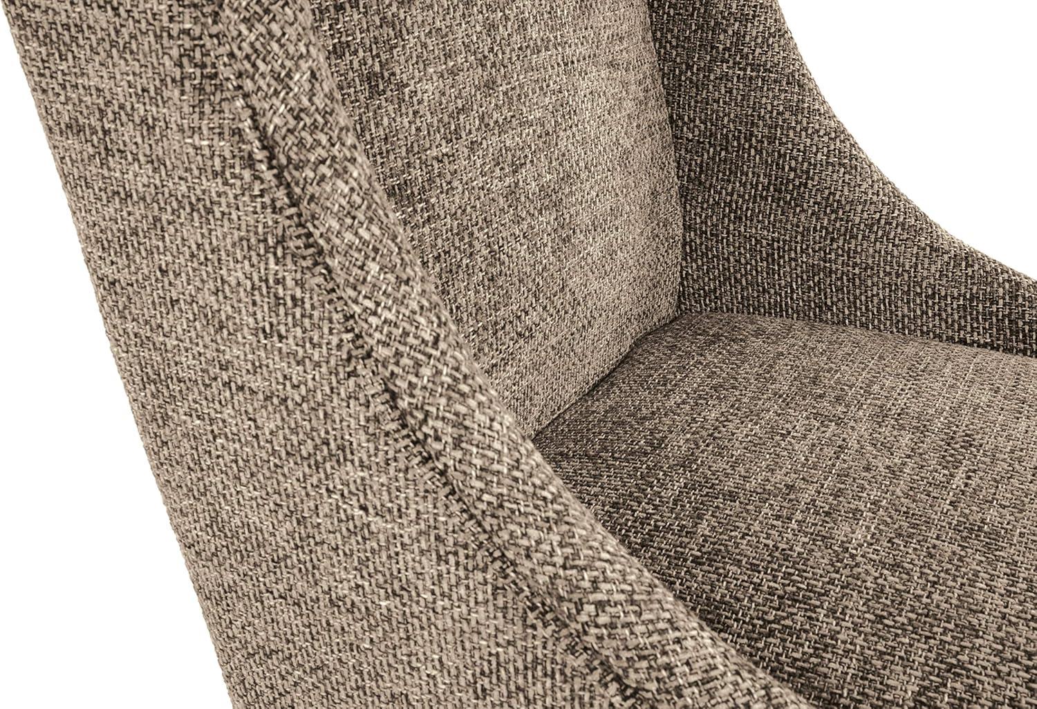 imageSignature Design by Ashley Sommerford Modern Farmhouse Upholstered 2 Piece Dining Chair Set BrownTapered